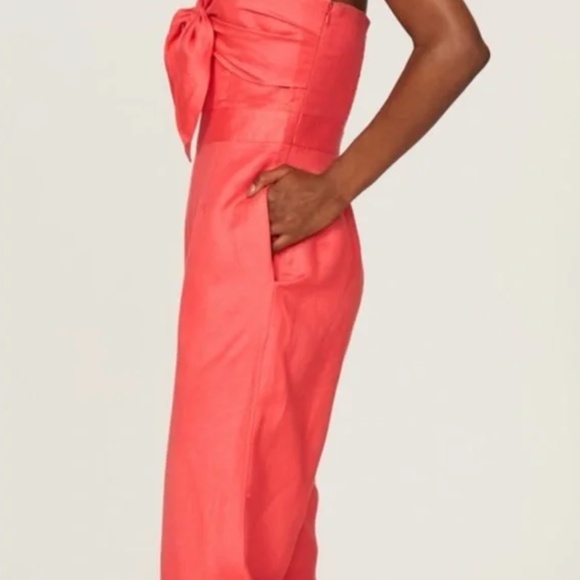 Derek Lam Strapless Linen Jumpsuit EUC size 0 - Picture 9 of 9